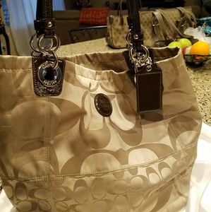 Coach signature handbag